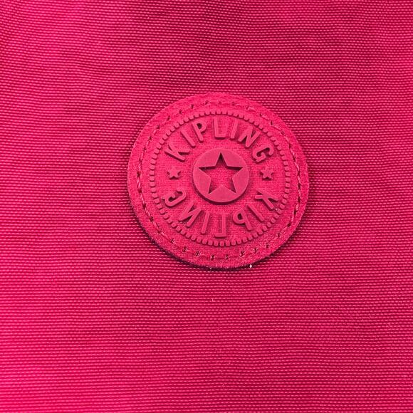 Kipling Crossbody Adj Crossbody Shoulder Bag Hot Pink Lobke Pink Gorilla Zip - Picture 5 of 7